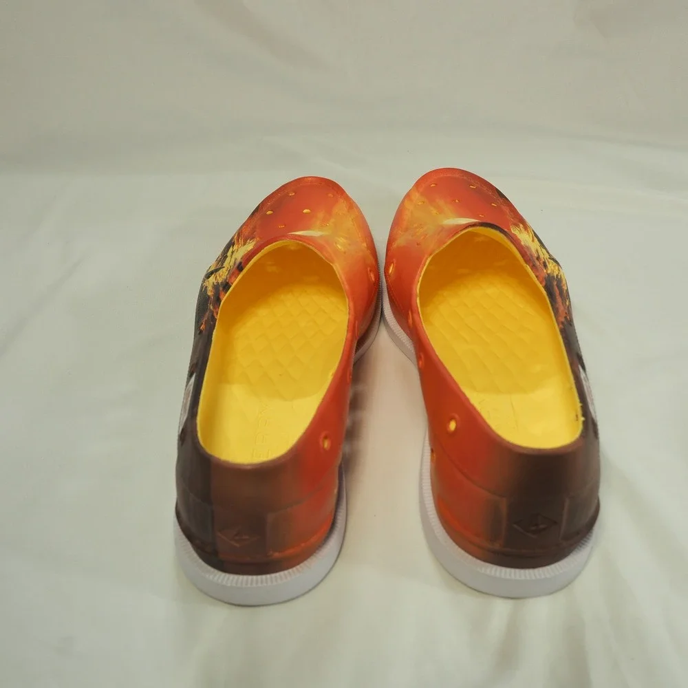 Sperry Jaws Authentic Original Float Boat Shoe Mens 11 Orange Sunset Shark Foam